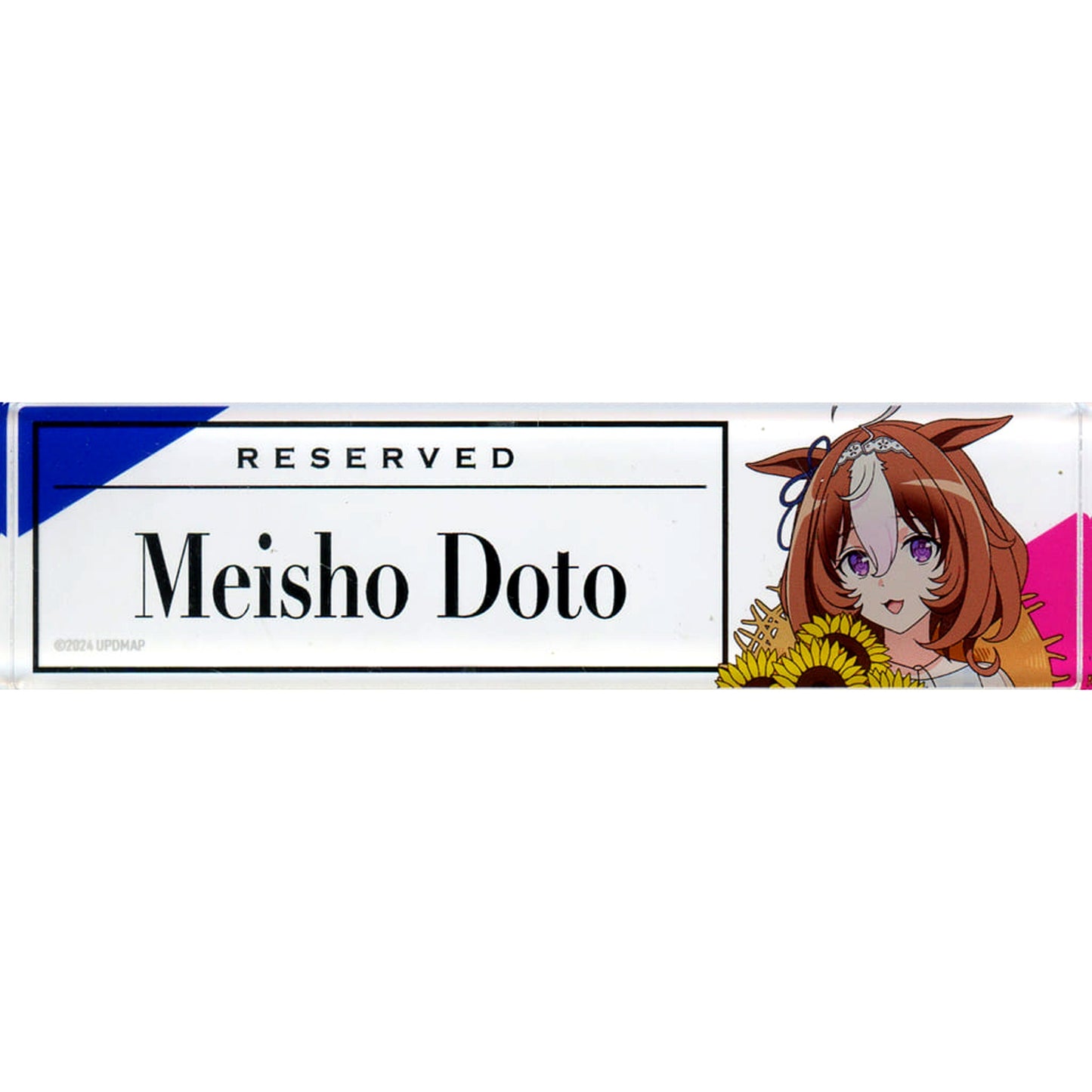 Meisho Doto Uma Musume Pretty Derby Reserved Seat Style Desk Plate Vacation Ver Gekijoban Shinjidai no Tobira x Chugai Grace Cafe [USED]