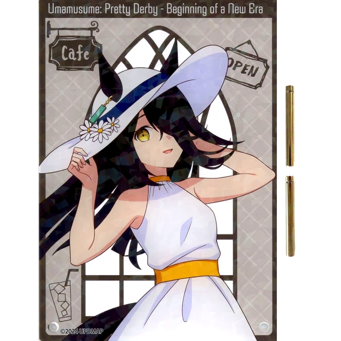 Manhattan Cafe Uma Musume Pretty Derby The Door to a New Era Chugai Grace Cafe Holo Acrylic Art Panel Vacation Ver [USED]