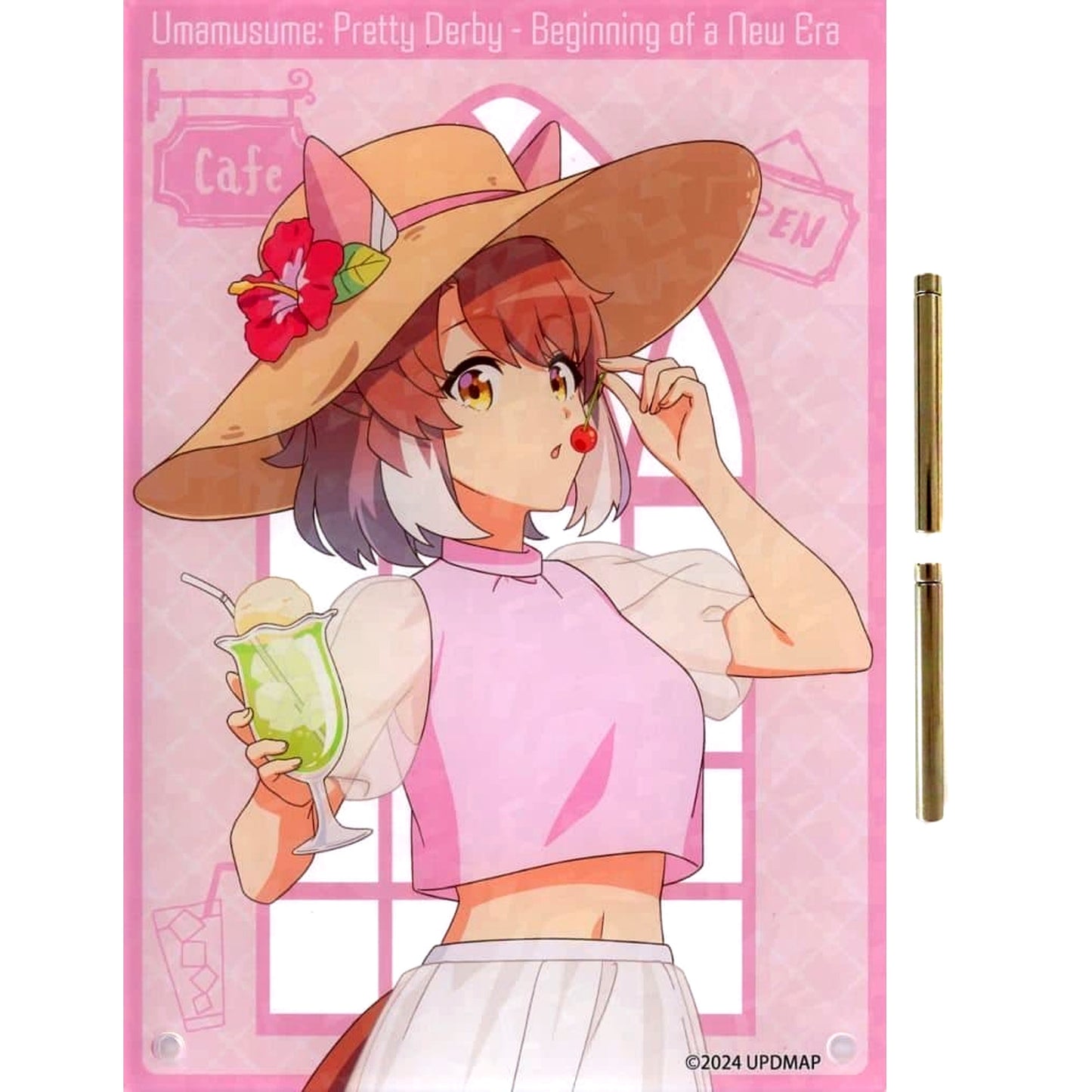 Dantsu Frame Umamusume Pretty Derby New Era Chugai Grace Cafe Vacation Holo Acrylic Art Panel [USED]