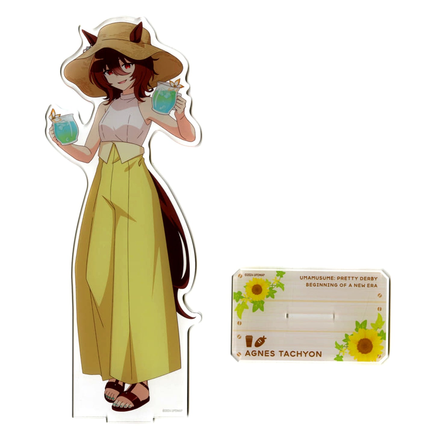 Agnes Tachyon Umamusume: Pretty Derby - Beginning of a New Era x Chugai Grace Cafe Big Acrylic Stand Vacation Ver [USED]