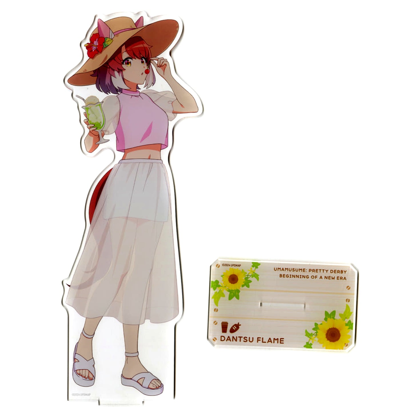 Dantsu Flame Umamusume Pretty Derby: Beginning of a New Era x Chugai Grace Cafe BIG Acrylic Stand Vacation Ver. [USED]
