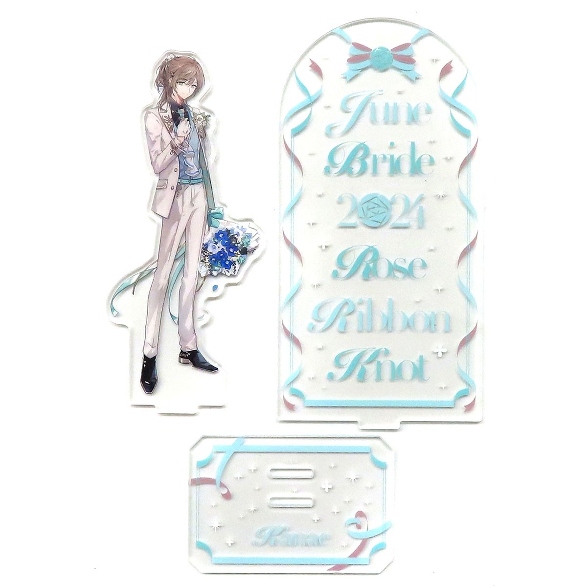 Kanae Acrylic Stand Virtual YouTuber Nijisanji June Bride 2024 Rose Ribbon Knot [USED]