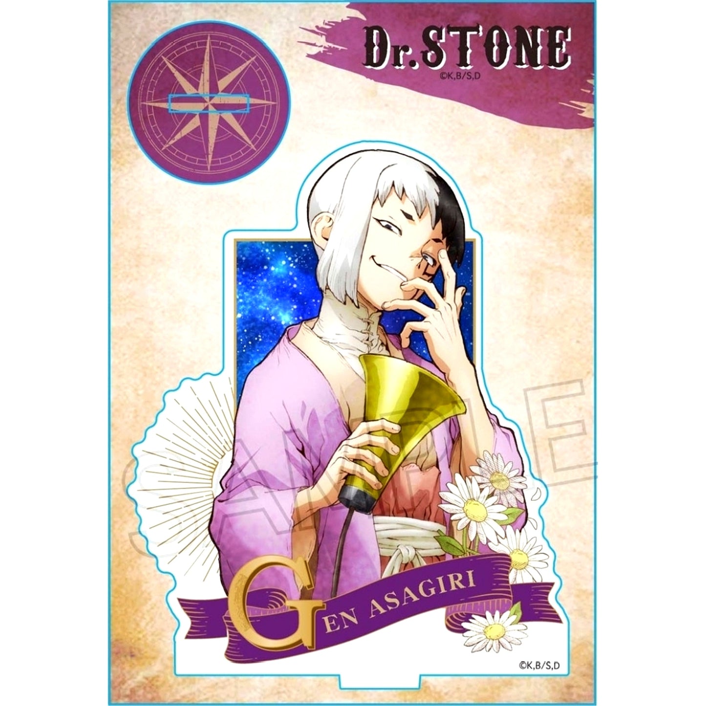 Gen Asagiri Vintage Series Acrylic Stand Dr. Stone [USED]