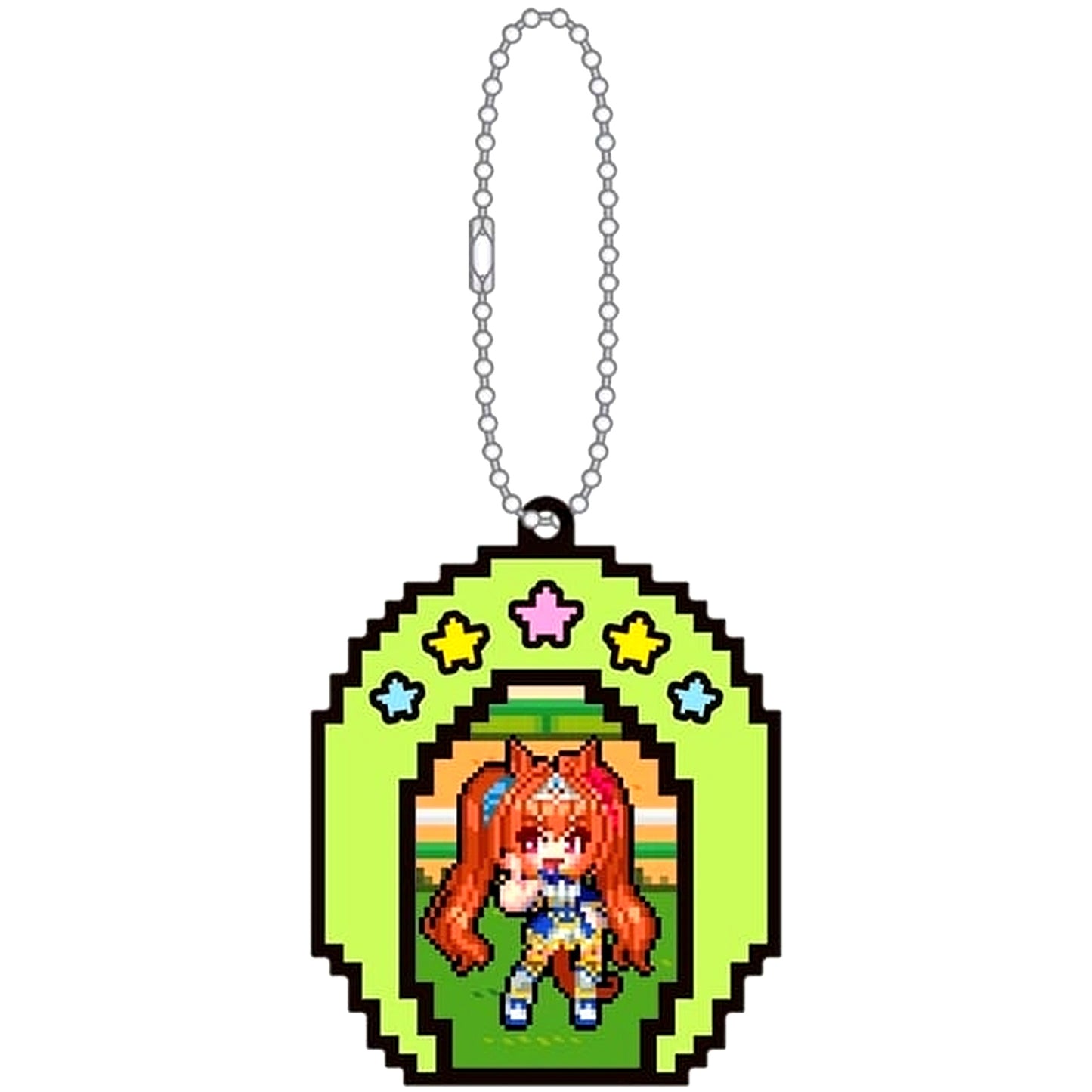 Daiwa Scarlet Umamusume: Pretty Derby Rubber Keychain Collection Nekketsu Hachamecha Daikanshasai! [USED]