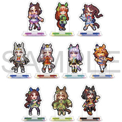 Umamusume: Pretty Derby Special Week & Others All 10 Types Set Mini Acrylic Stand Collection Hot-Blooded Wacky Thanksgiving Festival! Acrylic Stands [USED]
