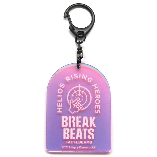 Helios Rising Heroes Faith Beams Helios Museum Hero Motif Keychain Helios Museum Limited Keychains [USED]