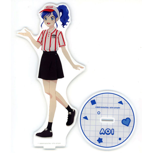 Aoi Kiriya ROUND1 Ver. Aikatsu! 10th STORY STARWAY to the Future x ROUND1 BIG Acrylic Stand [USED]