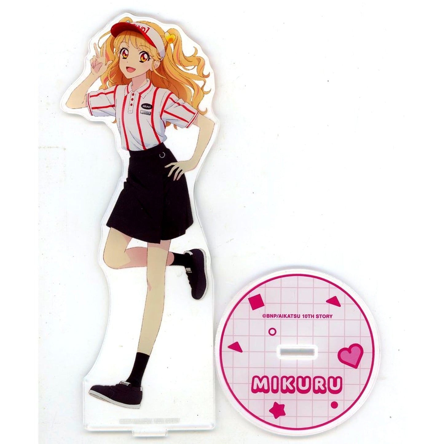 Mikuru Natsuki ROUND1 Ver. Aikatsu! 10th STORY STARWAY to the Future x ROUND1 BIG Acrylic Stand [USED]