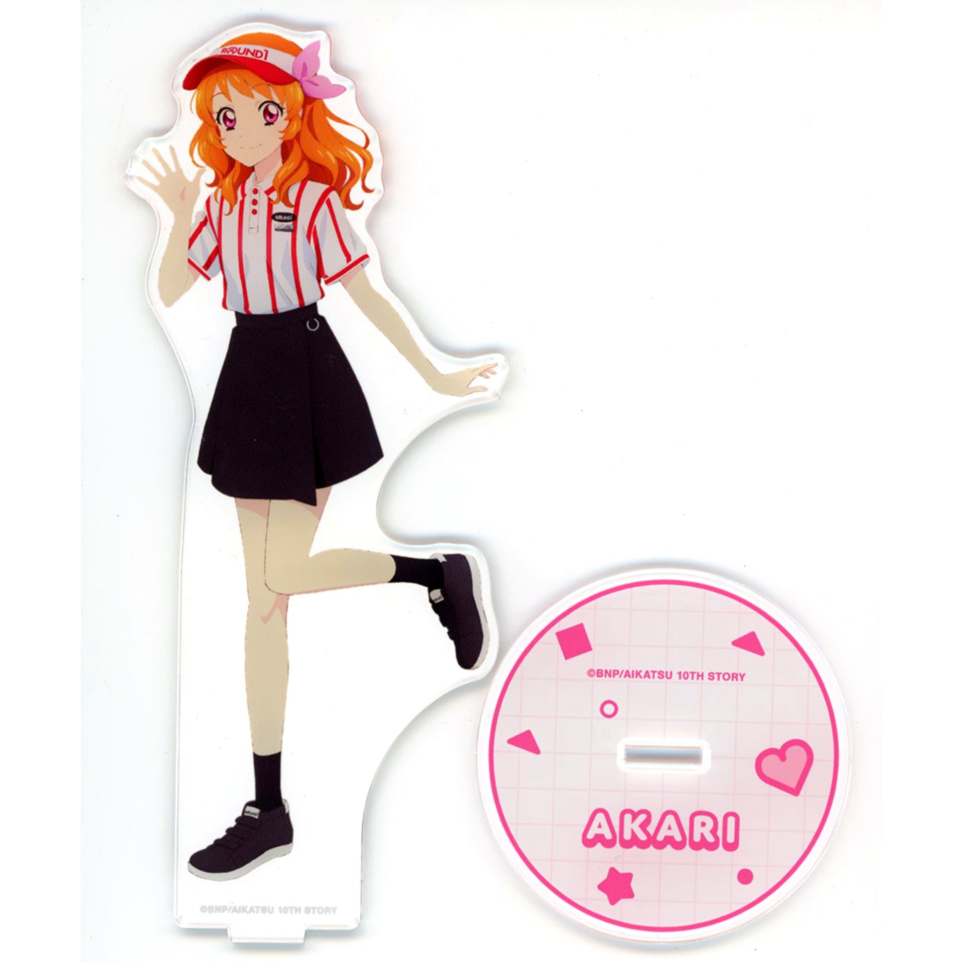 Akari Ozora ROUND1 Ver. Aikatsu! 10th STORY STARWAY to the Future x ROUND1 BIG Acrylic Stand [USED]
