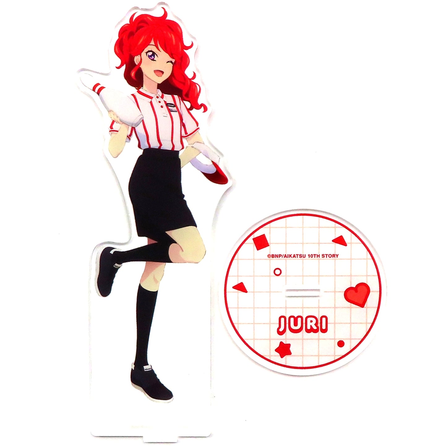 Juri Kurebayashi ROUND1 Ver. Aikatsu! 10th STORY STARWAY to the Future x ROUND1 BIG Acrylic Stand [USED]
