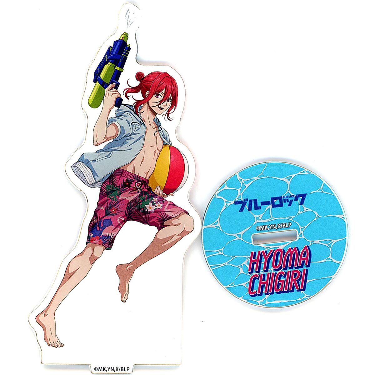 Hyoma Chigiri Acrylic Stand Blue Lock x Yunessun Bath Prison Yunessun Let's Become the Strongest Egoist Enjoying the Bath Prison the Most [USED]