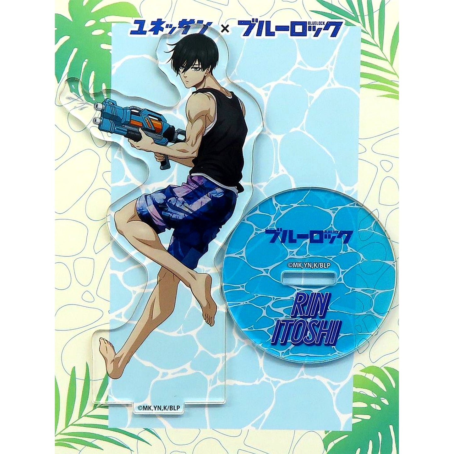 Rin Itoshi Acrylic Stand Blue Lock x Yunessun Bath Prison Yunessun Let's Become the Strongest Egoist Enjoying the Bath Prison [USED]