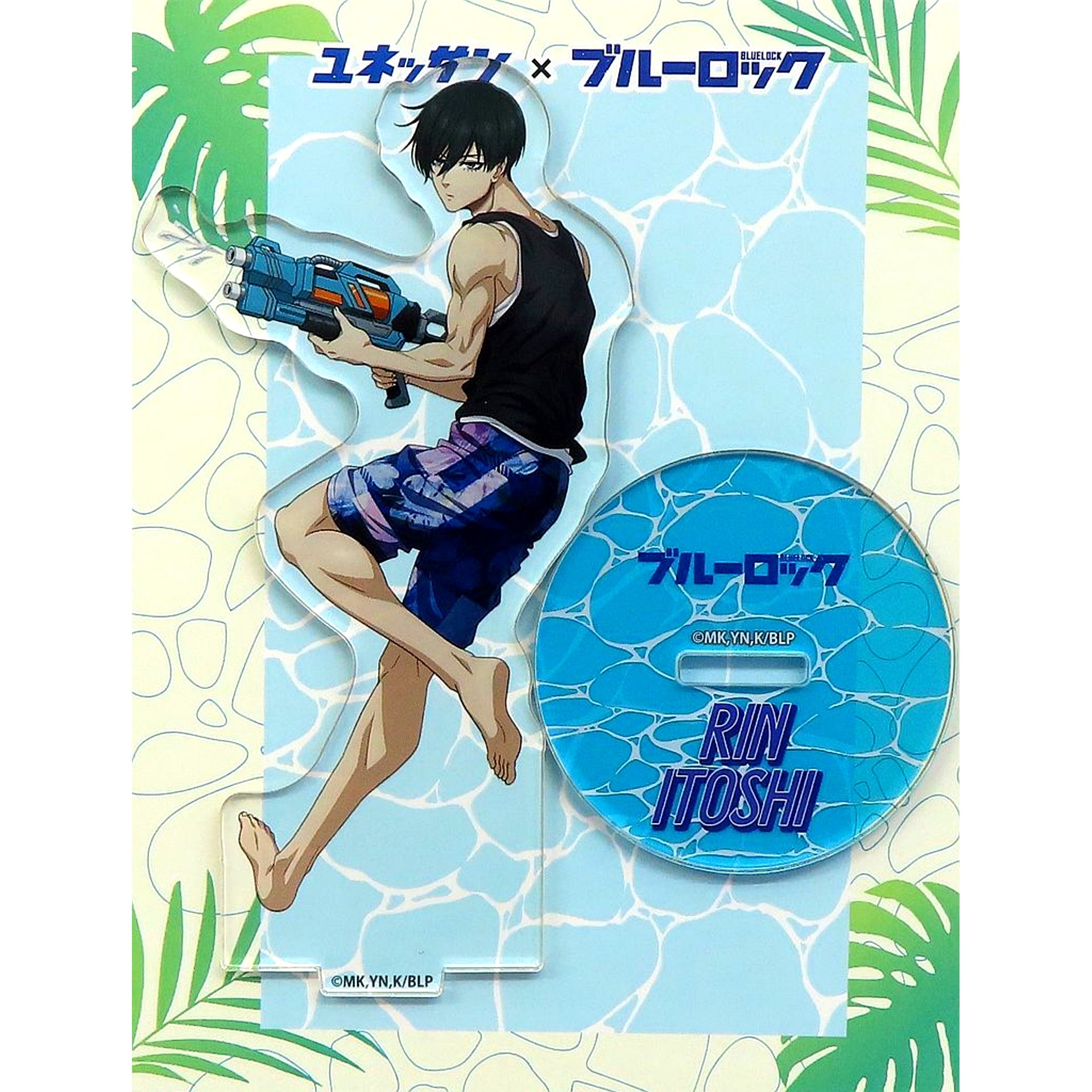 Rin Itoshi Acrylic Stand Blue Lock x Yunessun Bath Prison Yunessun Let's Become the Strongest Egoist Enjoying the Bath Prison [USED]