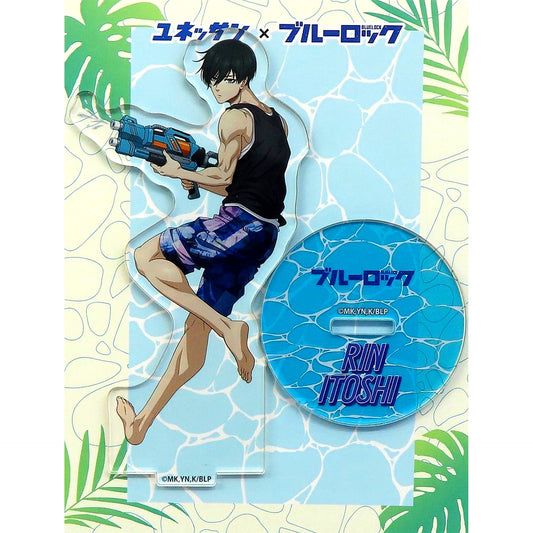 Rin Itoshi Acrylic Stand Blue Lock x Yunessun Bath Prison Yunessun Let's Become the Strongest Egoist Enjoying the Bath Prison [USED]