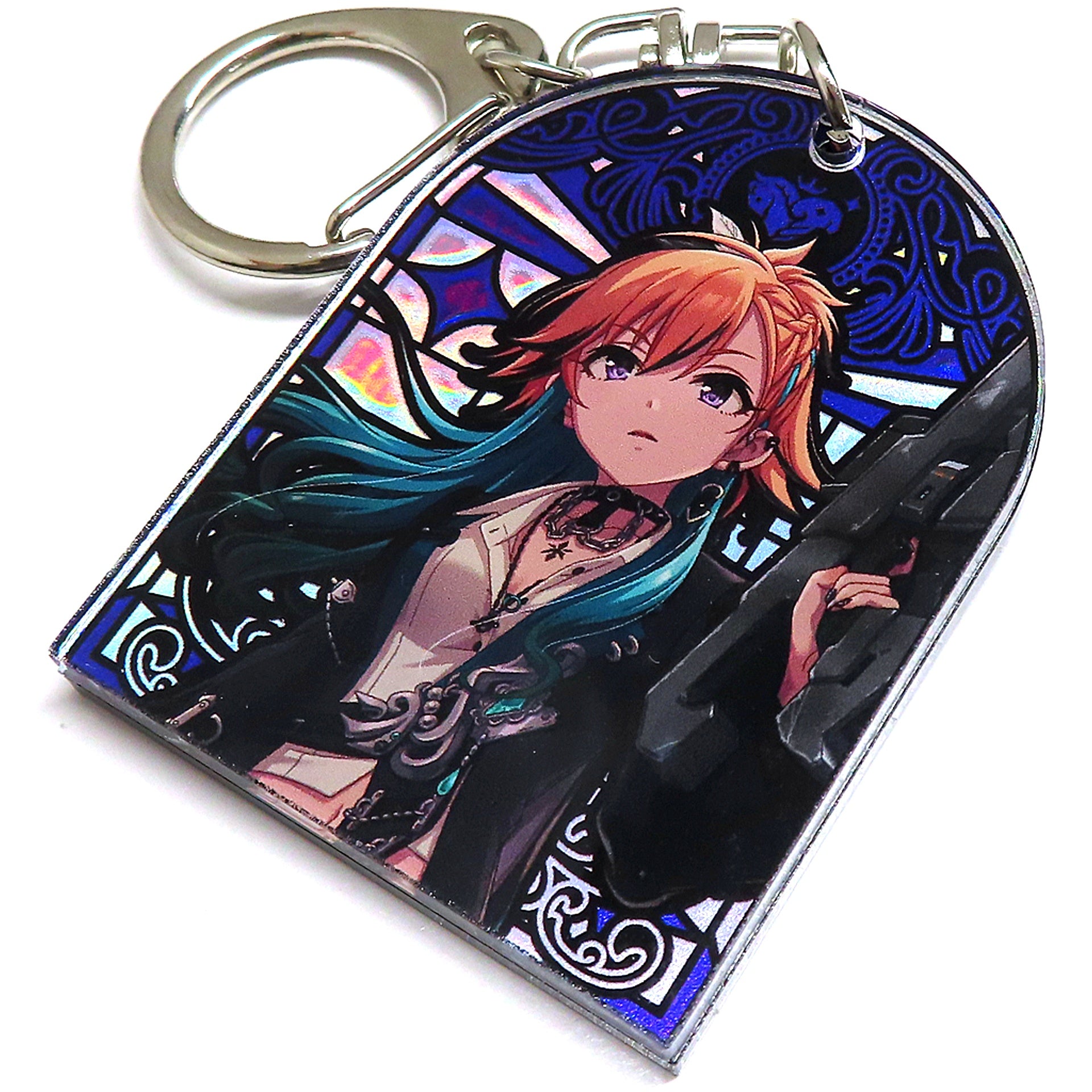Asuka Ninomiya The Idolm@ster Cinderella Girls Official Stained Glass Style Keychain STARLIGHT FANTASY ver. [USED]