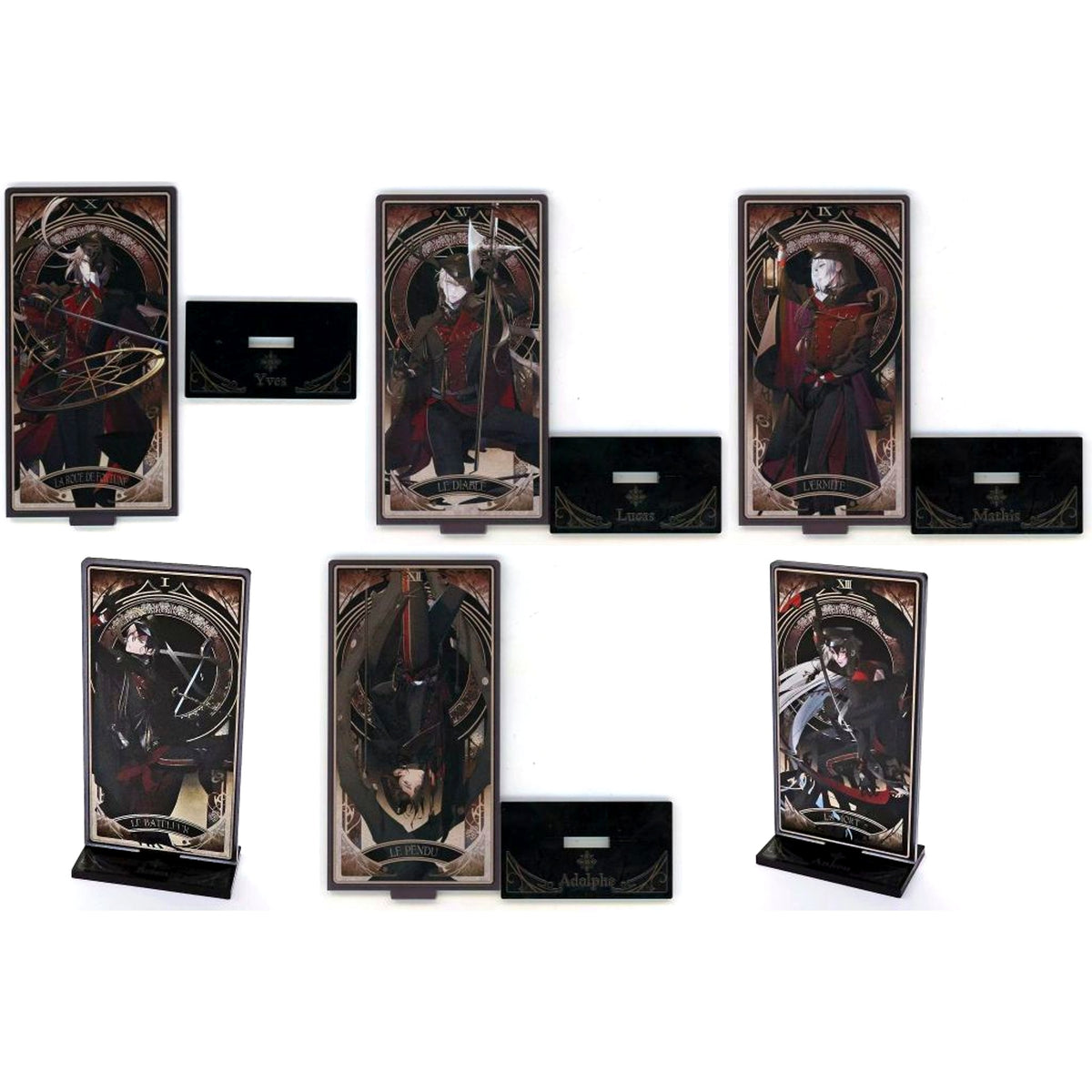 Set of 6 Virche Evermore boutique du 3eme anniversaire Random Tarot Card Style Double-sided Acrylic Stand [USED]