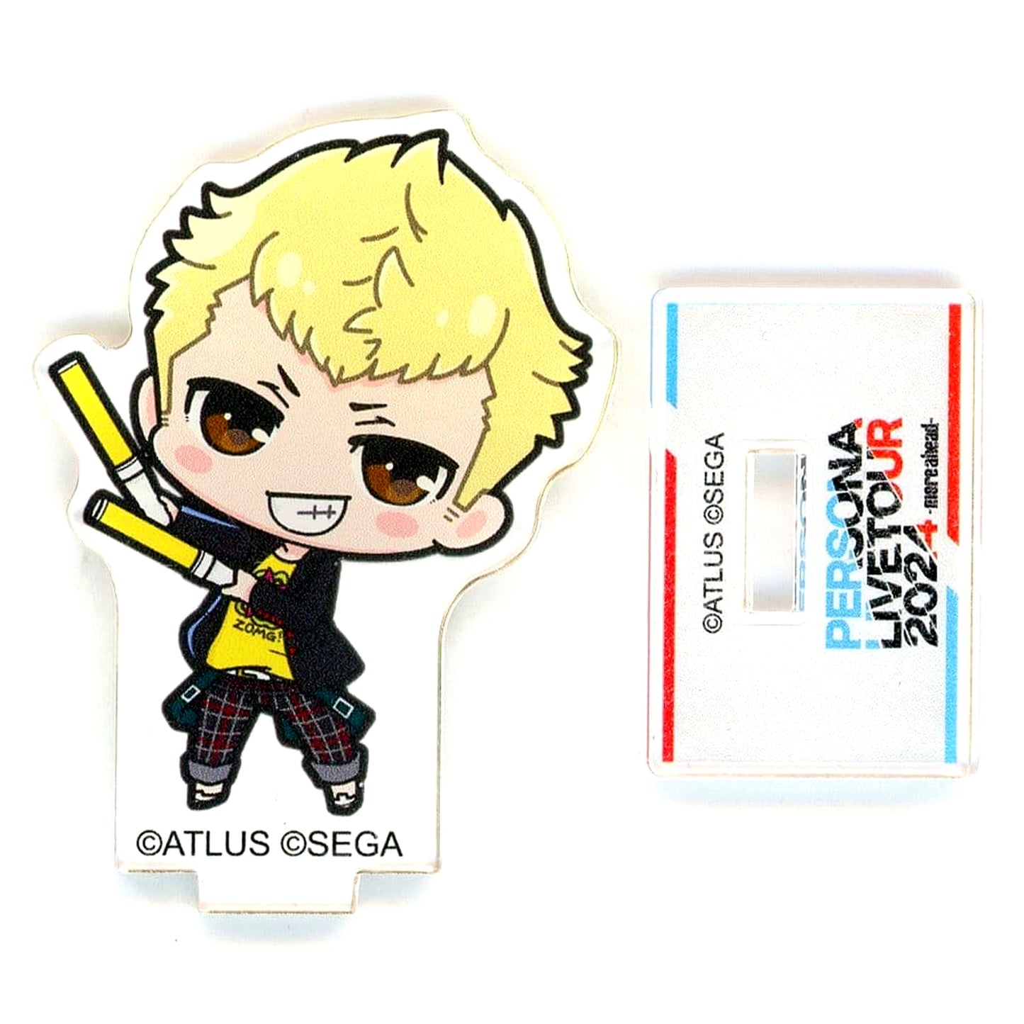Ryuji Sakamoto Persona 5 Chibi Persona LIVE TOUR 2024 more ahead Trading Gacha Acrylic Stand [USED]