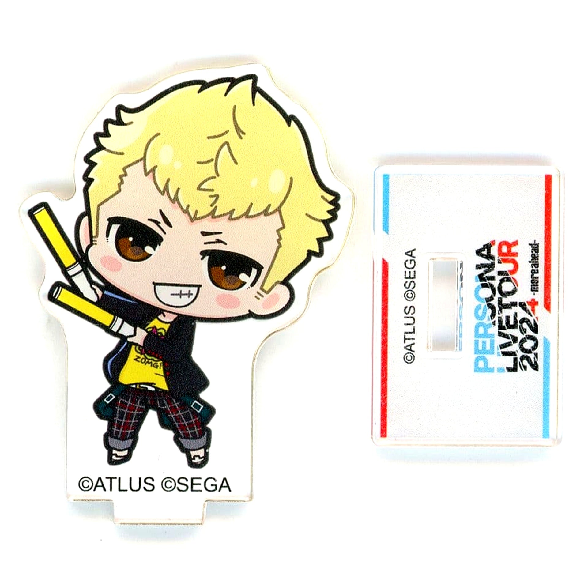 Ryuji Sakamoto Persona 5 Chibi Persona LIVE TOUR 2024 more ahead Trading Gacha Acrylic Stand [USED]