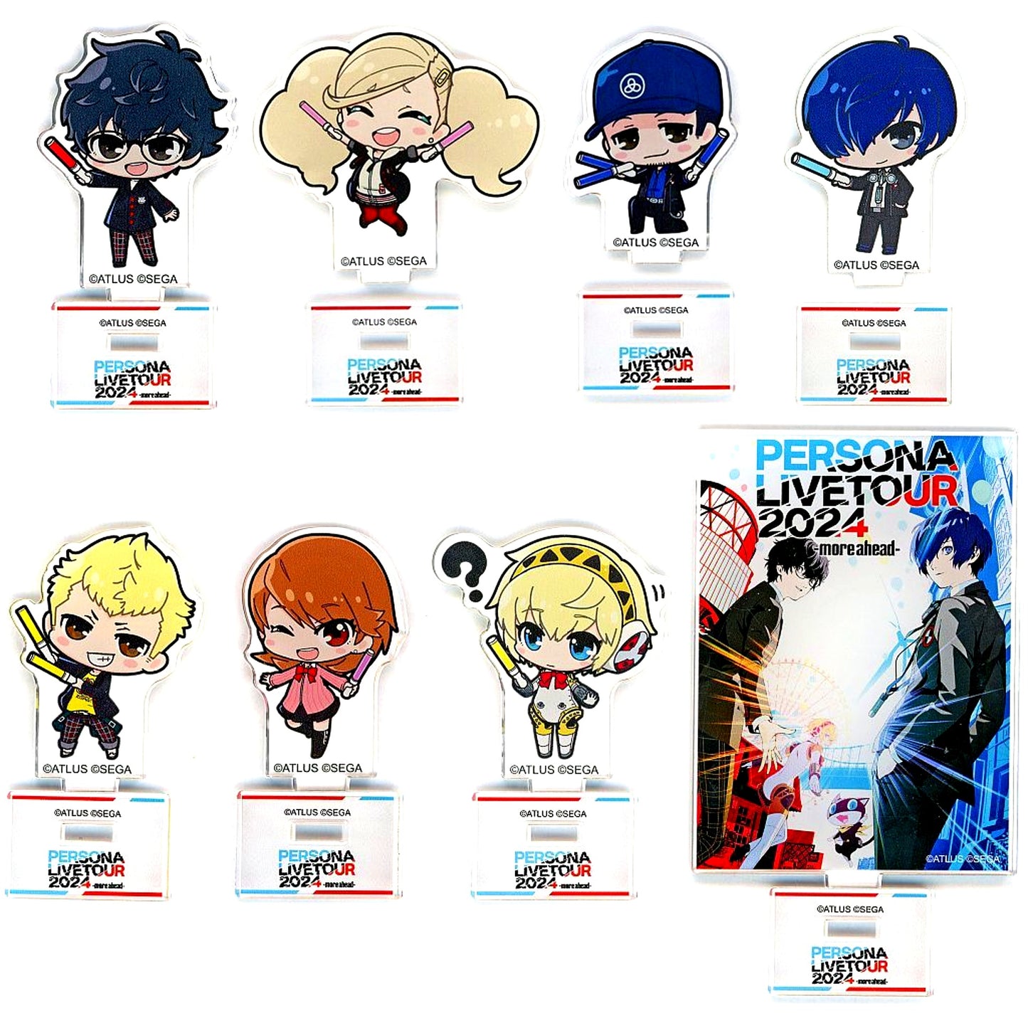 Set of 8 Persona Series PERSONA LIVE TOUR 2024 -more ahead- Trading Gacha Acrylic Stand [USED]