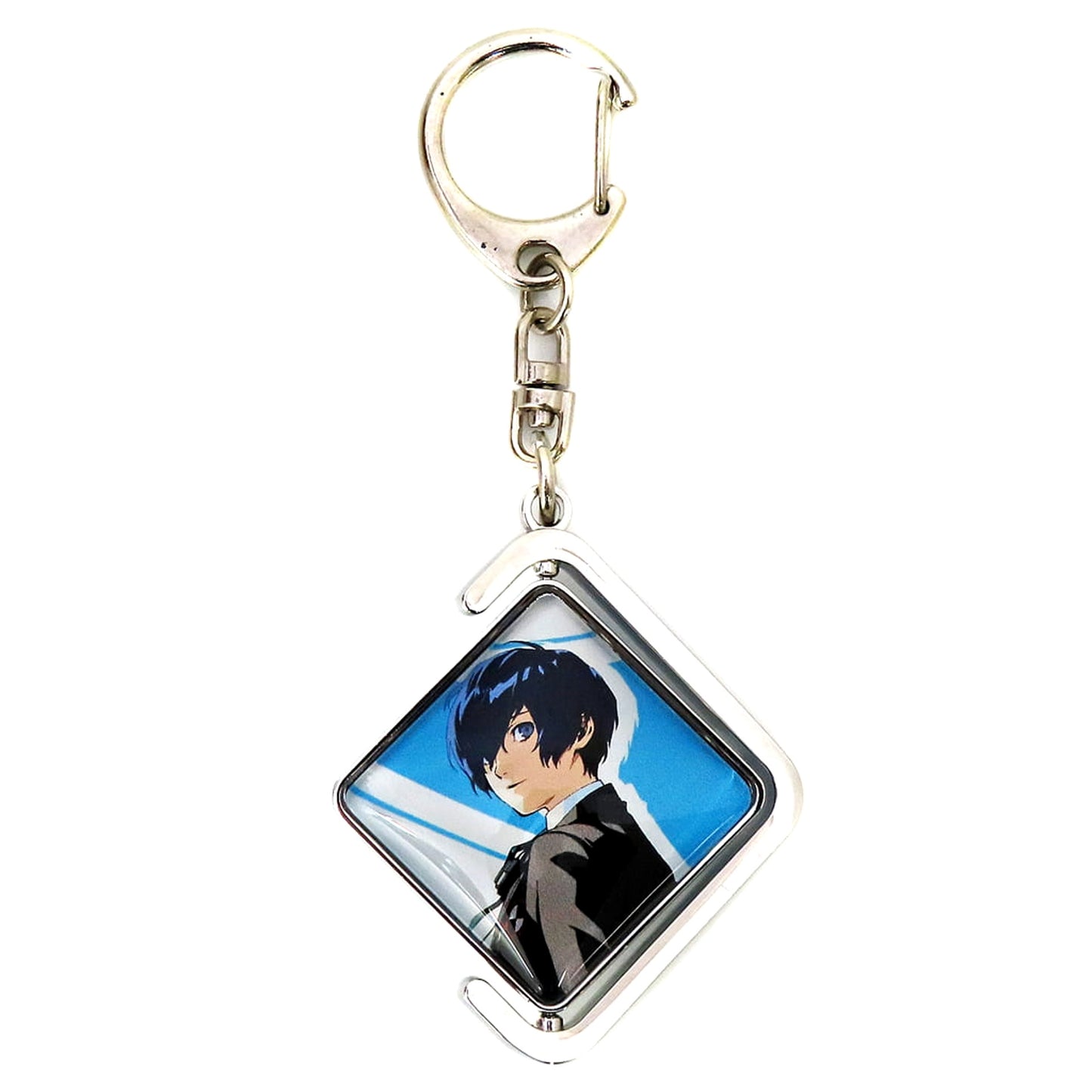 Persona 3 Protagonist Natural Proportions Glass Spin Holder Trading Gacha PERSONA LIVE TOUR 2024: more ahead Exclusive Keychains [USED]