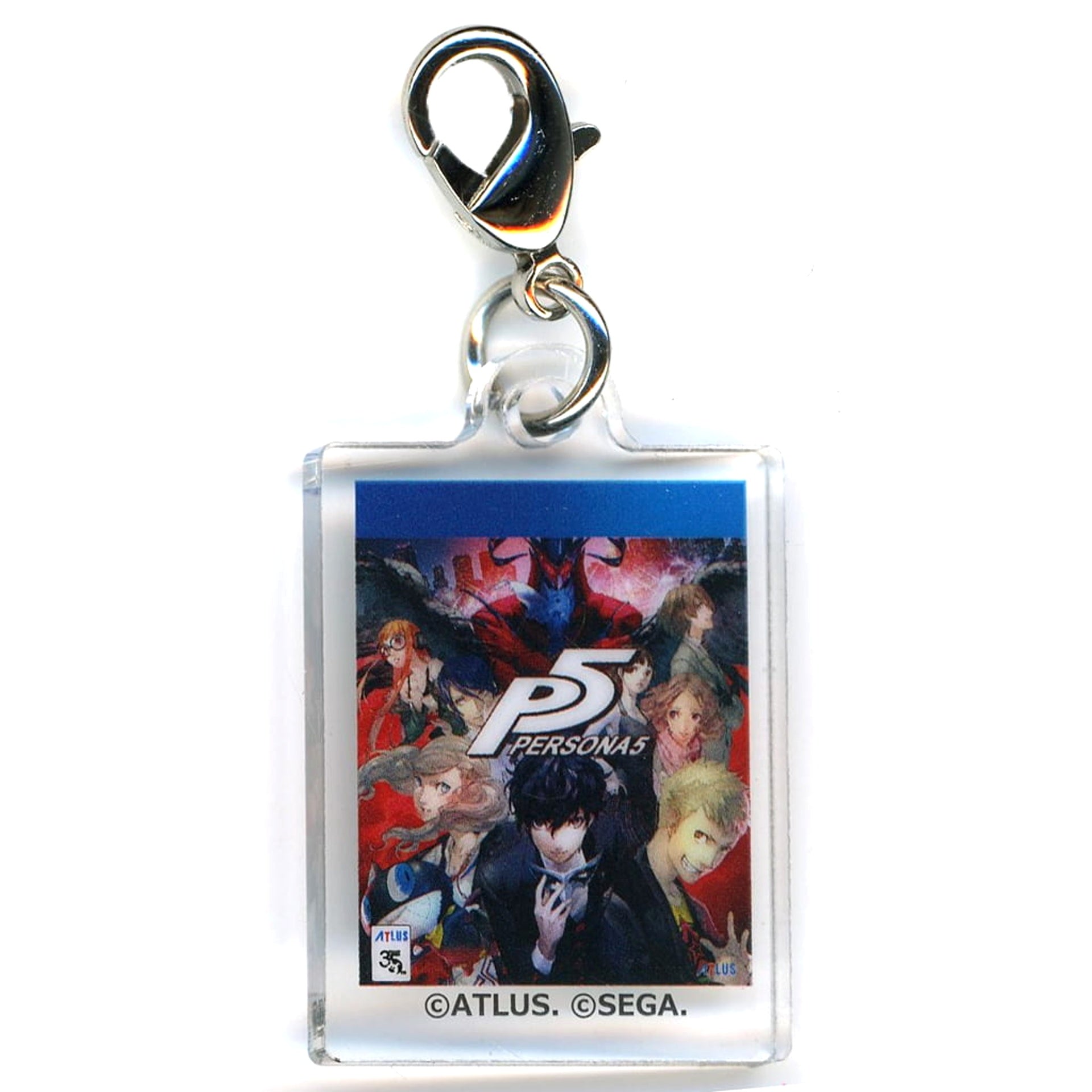 Persona 5 Atlus Brand 35th Anniversary Atlus Festival Commemoration Trading Package Style Acrylic Charm ATLUS FES Exclusive Charm [USED]