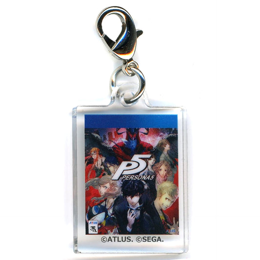 Persona 5 Atlus Brand 35th Anniversary Atlus Festival Commemoration Trading Package Style Acrylic Charm ATLUS FES Exclusive Charm [USED]