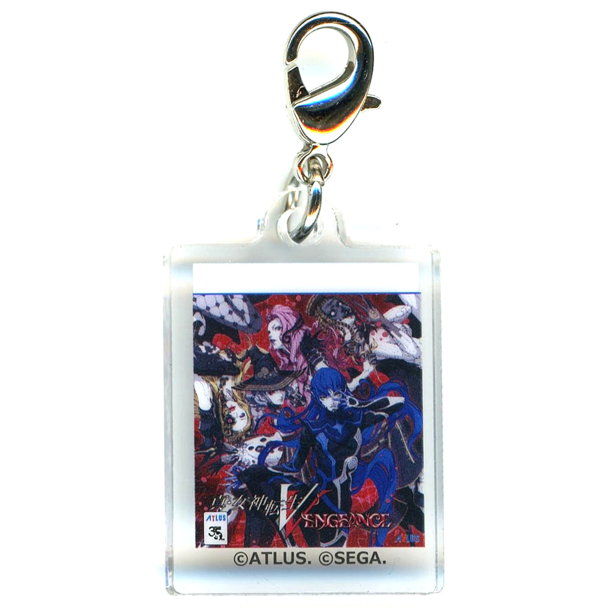 Shin Megami Tensei V Vengeance Atlus Brand 35th Anniversary Atlus Festival Commemoration Trading Package Style Acrylic Charm ATLUS FES Exclusive Charm [USED]