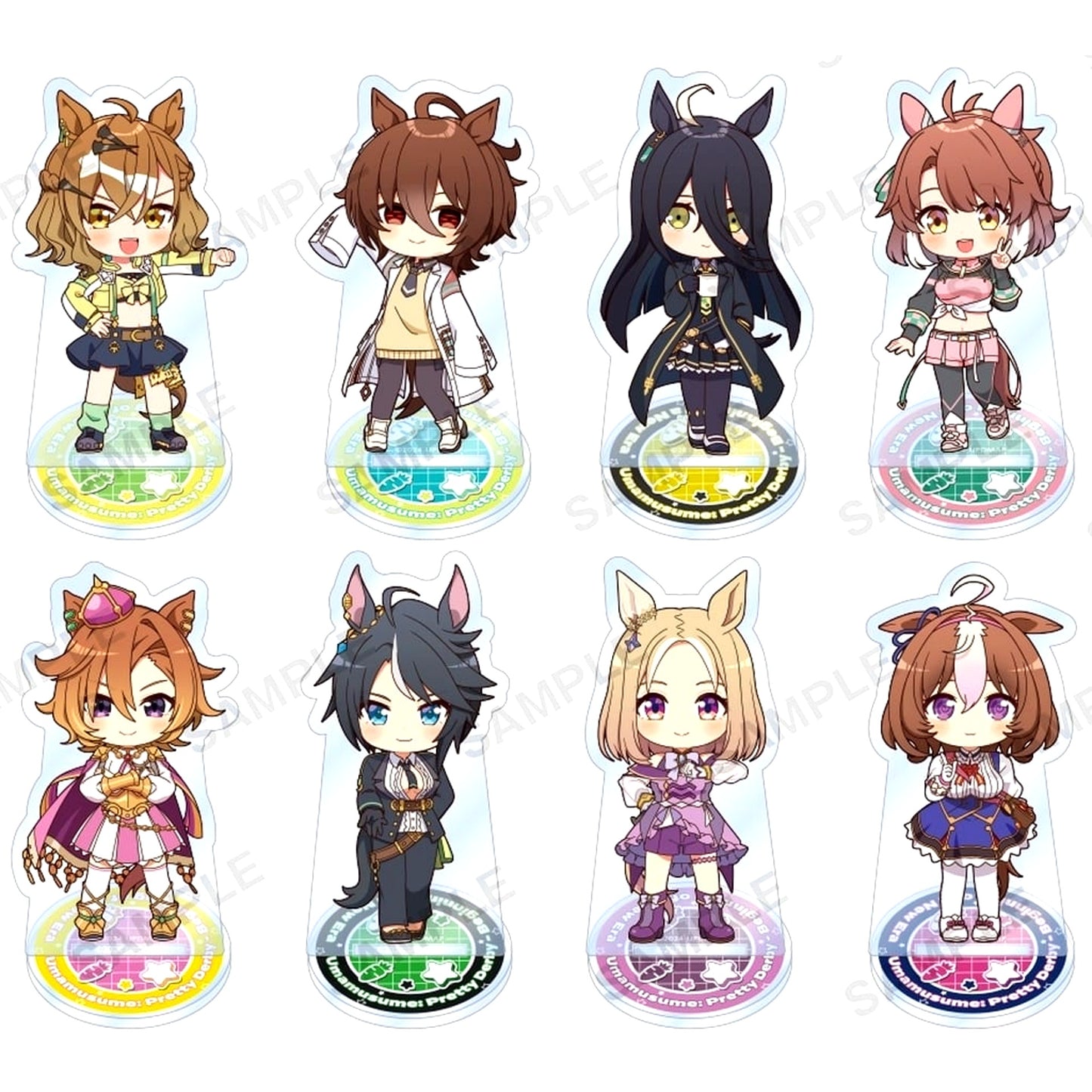 All 8 Types Set Umamusume Pretty Derby New Era Trading Acrylic Stand [USED]