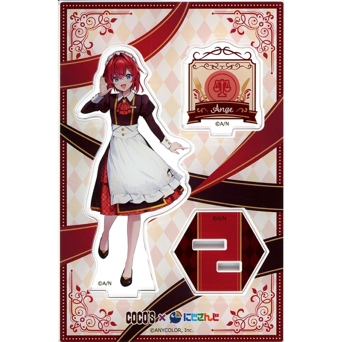 Ange Katrina Original Acrylic Stand Panel Virtual YouTuber Nijisanji VTuber COCO'S x Virtual YouTuber NIJISANJI Gather at COCO'S! Bringing the Deliciousness of Rainbow Campaign [USED]