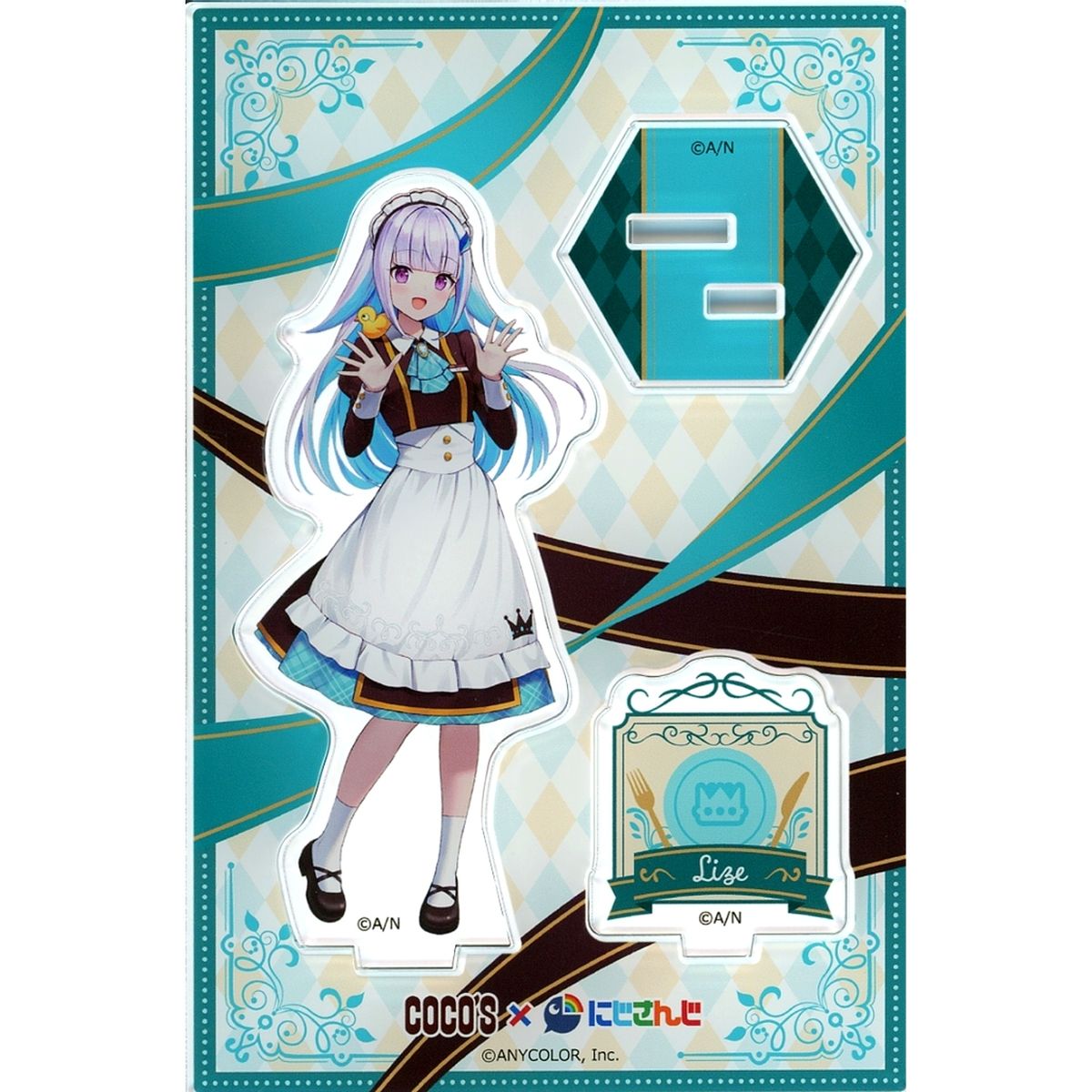 Lize Helesta Virtual YouTuber Nijisanji Original Acrylic Stand Panel COCO'S x Virtual YouTuber NIJISANJI Gather at COCO'S! Bringing the Deliciousness of Rainbow Campaign [USED]