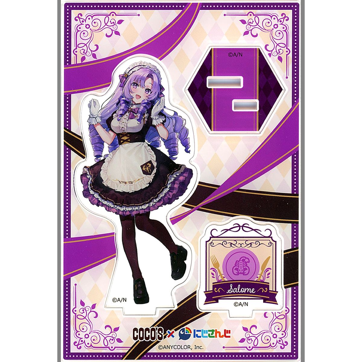 Hyakumantenbara Salome Original Acrylic Stand Panel Virtual YouTuber Nijisanji VTuber COCO'S x Virtual YouTuber NIJISANJI Gather at COCO'S! Bringing the Deliciousness of Rainbow Campaign [USED]