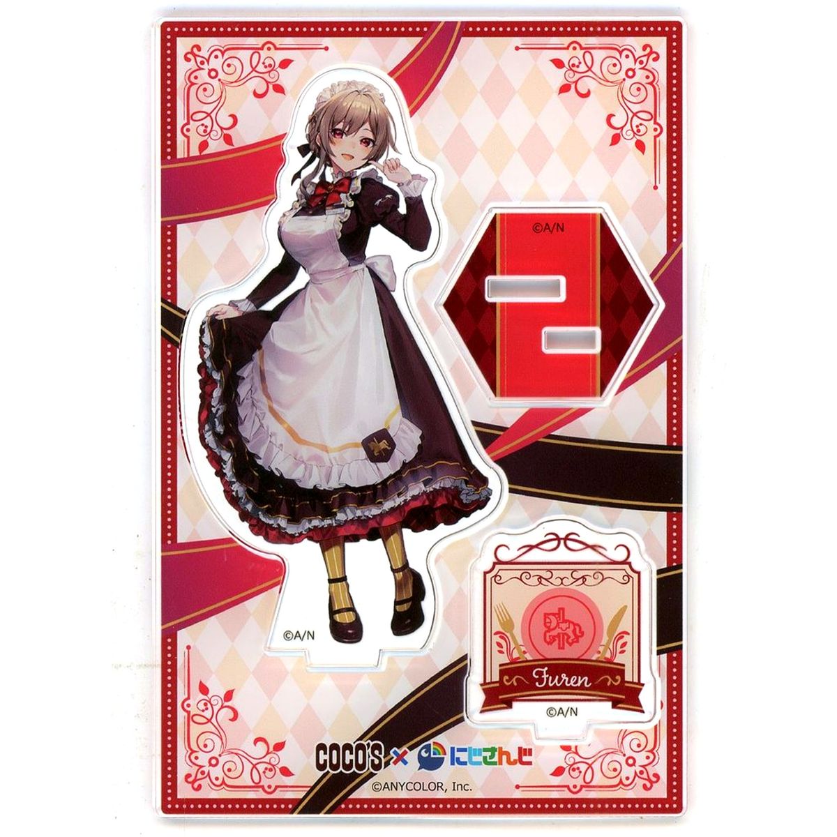 Furen E Lustario Original Acrylic Stand Panel Virtual YouTuber Nijisanji x COCO'S Gather at COCO'S Bringing the Deliciousness of Rainbow Campaign [USED]