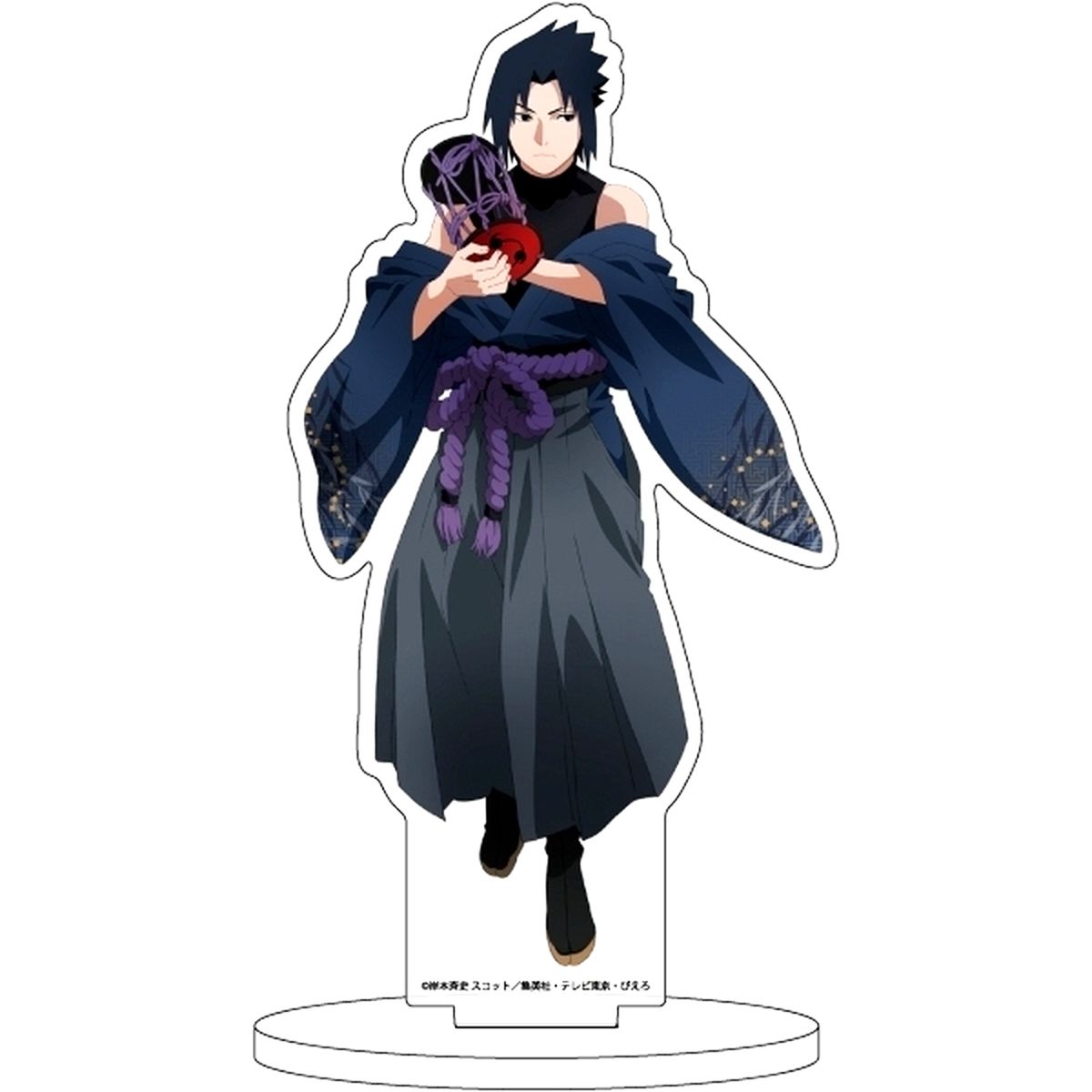 Sasuke Uchiha Naruto & Boruto Acrylic Stand 66 Traditional Instrument Ver. Illustration [USED]