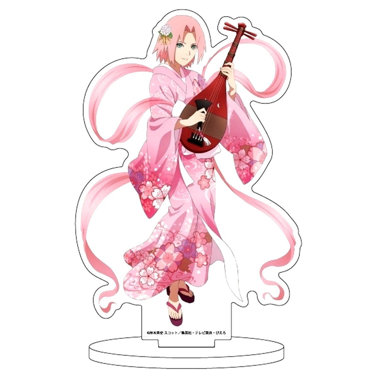 Sakura Haruno Naruto & Boruto Acrylic Stand 67 Traditional Instrument Ver. Illustration [USED]