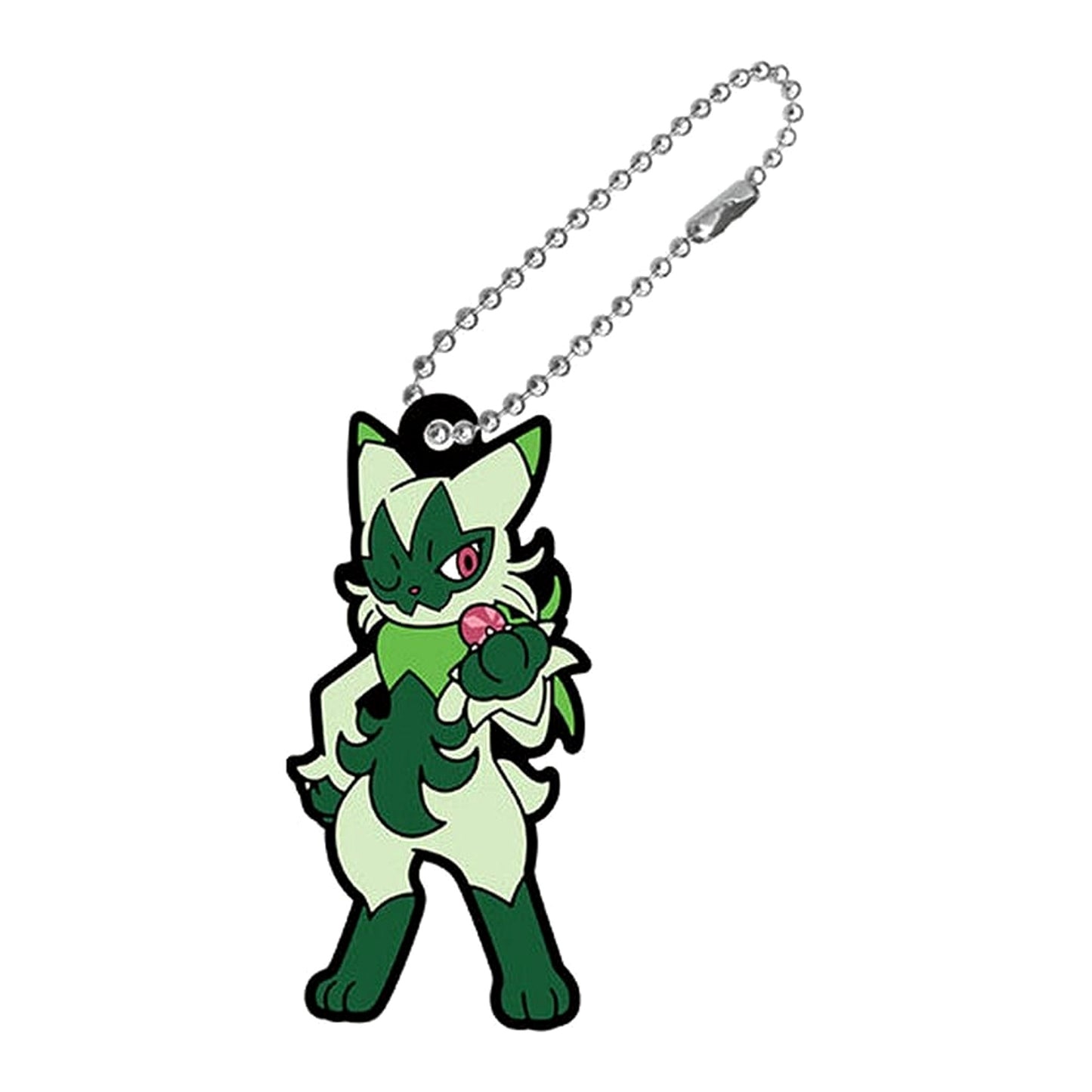 Pokemon Floragato Pokemon Rubber Mascot 25 Keychains [USED]