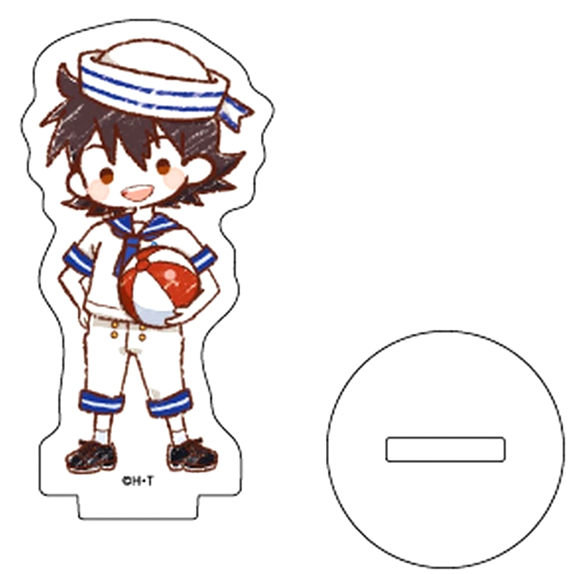 Takuya Kanbara Digimon Frontier Acrylic Petit Stand Marine Version Graph Art Illustration "Digimon Frontier POP UP CORNER eeo Store Ikebukuro Main Store" [USED]