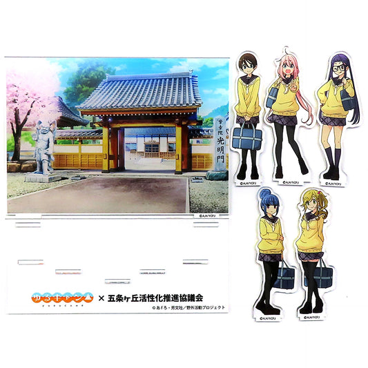 Group Jokoin Acrylic Diorama Yuru Camp x Gojogaoka Revitalization Promotion Council [USED]