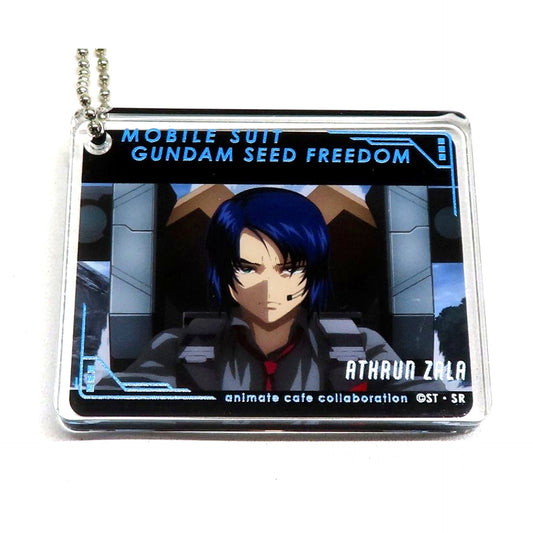Athrun Zala Front View Mobile Suit Gundam SEED FREEDOM animatecafe CoLotta Trading Acrylic Plate Keychain Vol.2 [USED]