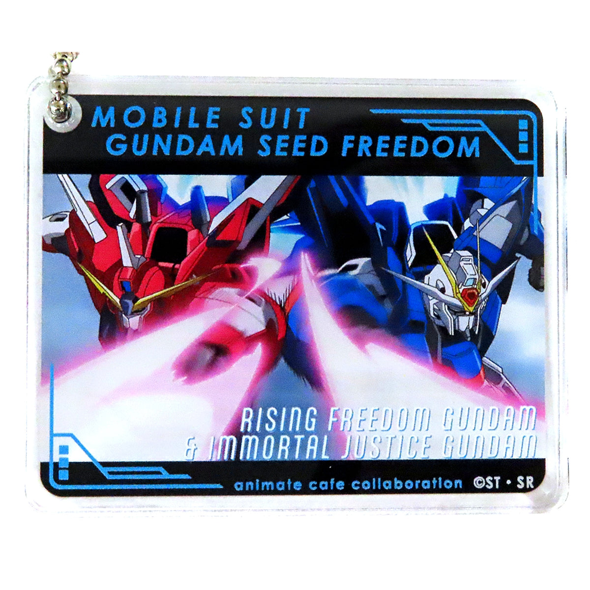 Rising Freedom Gundam & Immortal Justice Gundam Mobile Suit Gundam SEED FREEDOM x animate cafe CoLotta Trading Acrylic Plate Keychain Vol. 2 [USED]