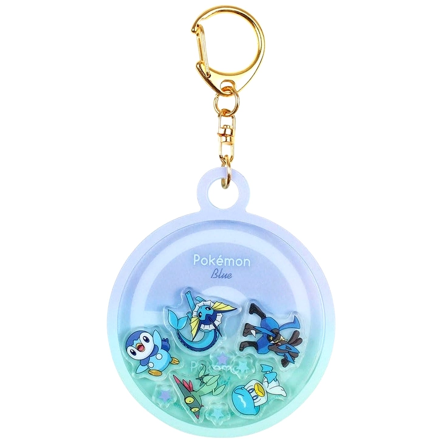 Blue & Mint Gradation Shaka Chara Keychain Pokemon [USED]