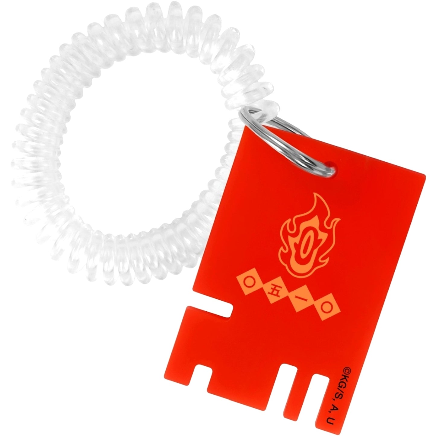 Kyojuro Rengoku Demon Slayer Kimetsu no Yaiba Locker Key Style Acrylic Keychain [USED]