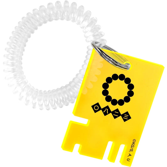 Gyomei Himejima Demon Slayer Kimetsu no Yaiba Locker Key Style Acrylic Keychain [USED]