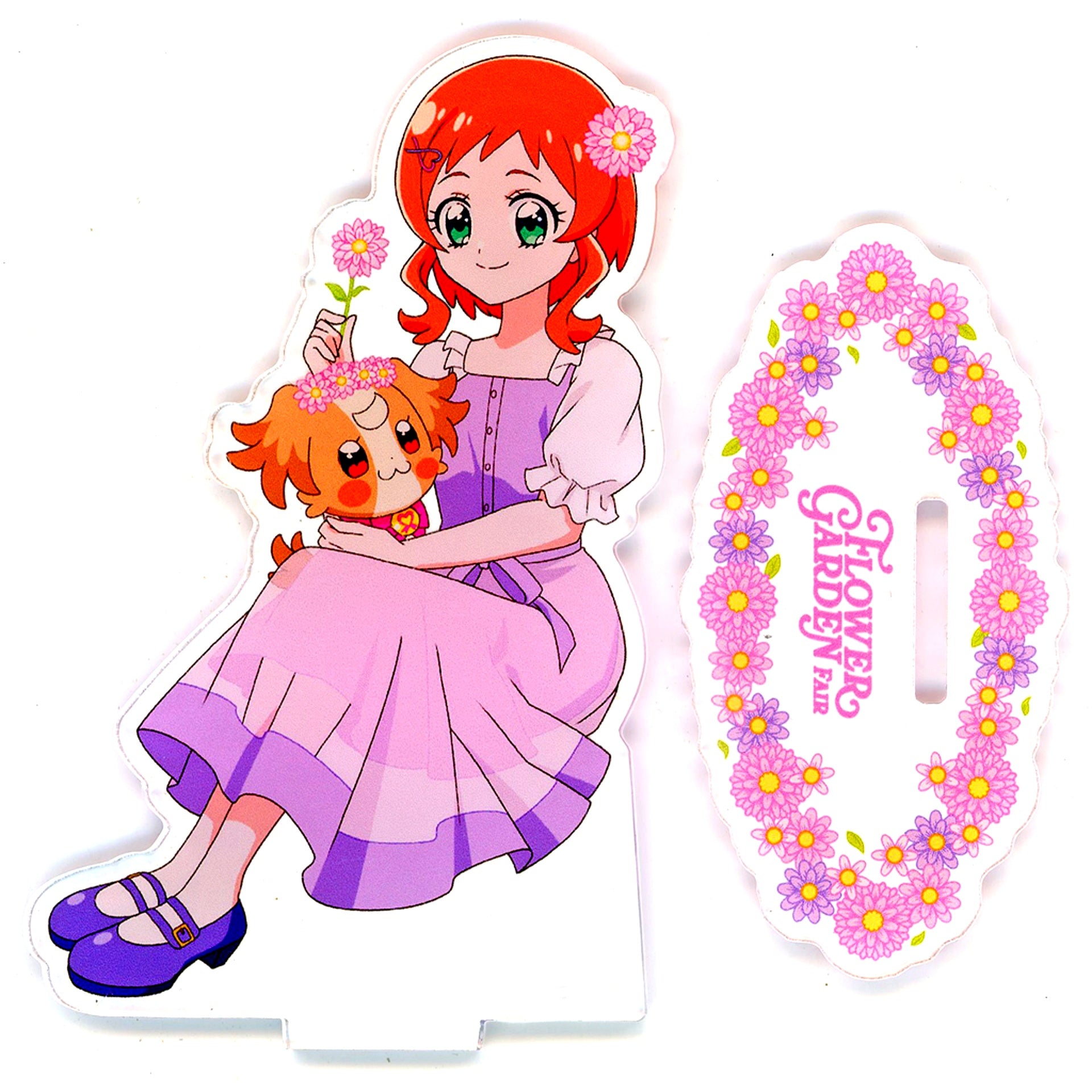 Komugi Inukai & Iroha Wonderful Precure! Acrylic Stand Flower Garden Fair [USED]