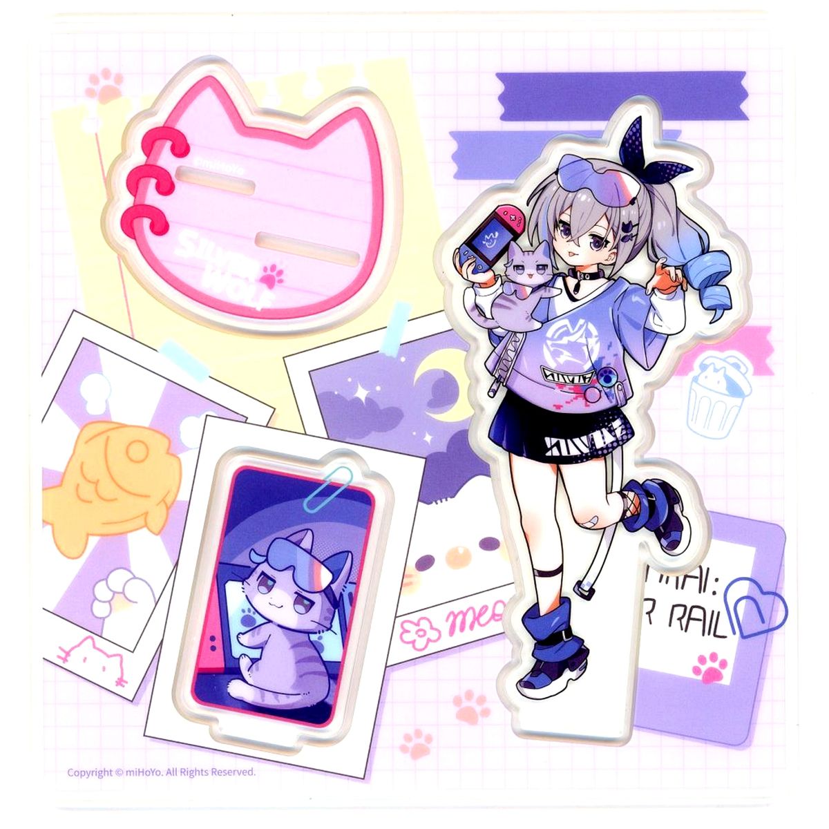 Silver Wolf Honkai: Star Rail Tiny Maomao Series Acrylic Stand [USED]