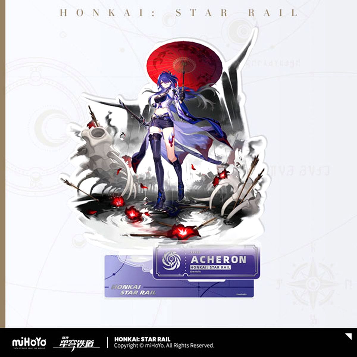 Acheron Honkai: Star Rail Character Art Series Acrylic Stand [USED]