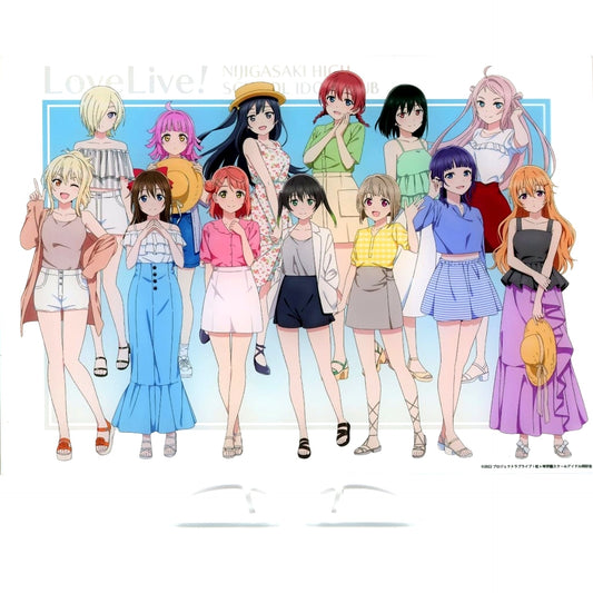 Group Love Live! Nijigasaki High School Idol Club Acrylic Visual Board A-1 Prize DMM Scratch! [USED]