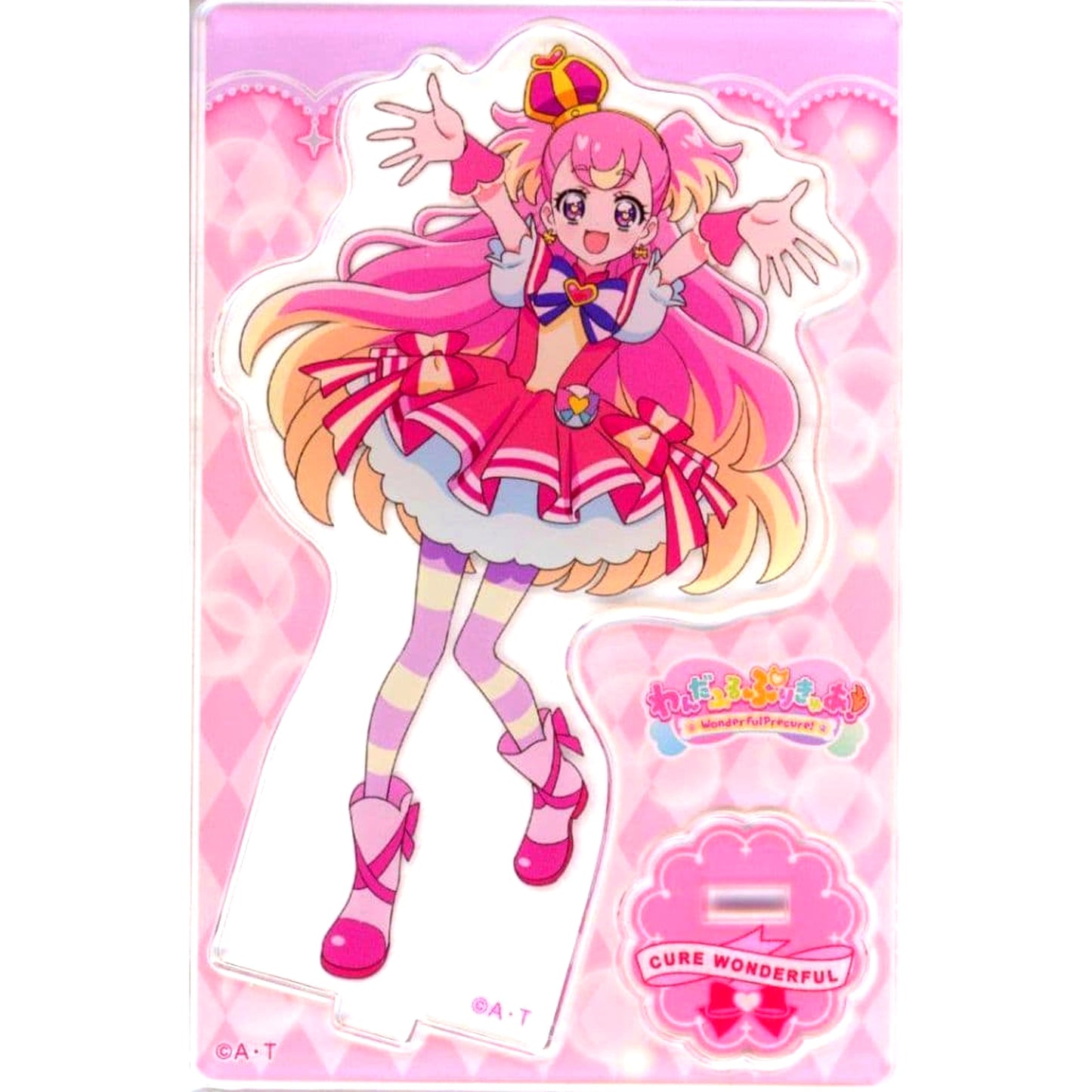 Cure Wonderful Wonderful Precure Mini Acrylic Stand Vol. 1 Arms Spread [USED]