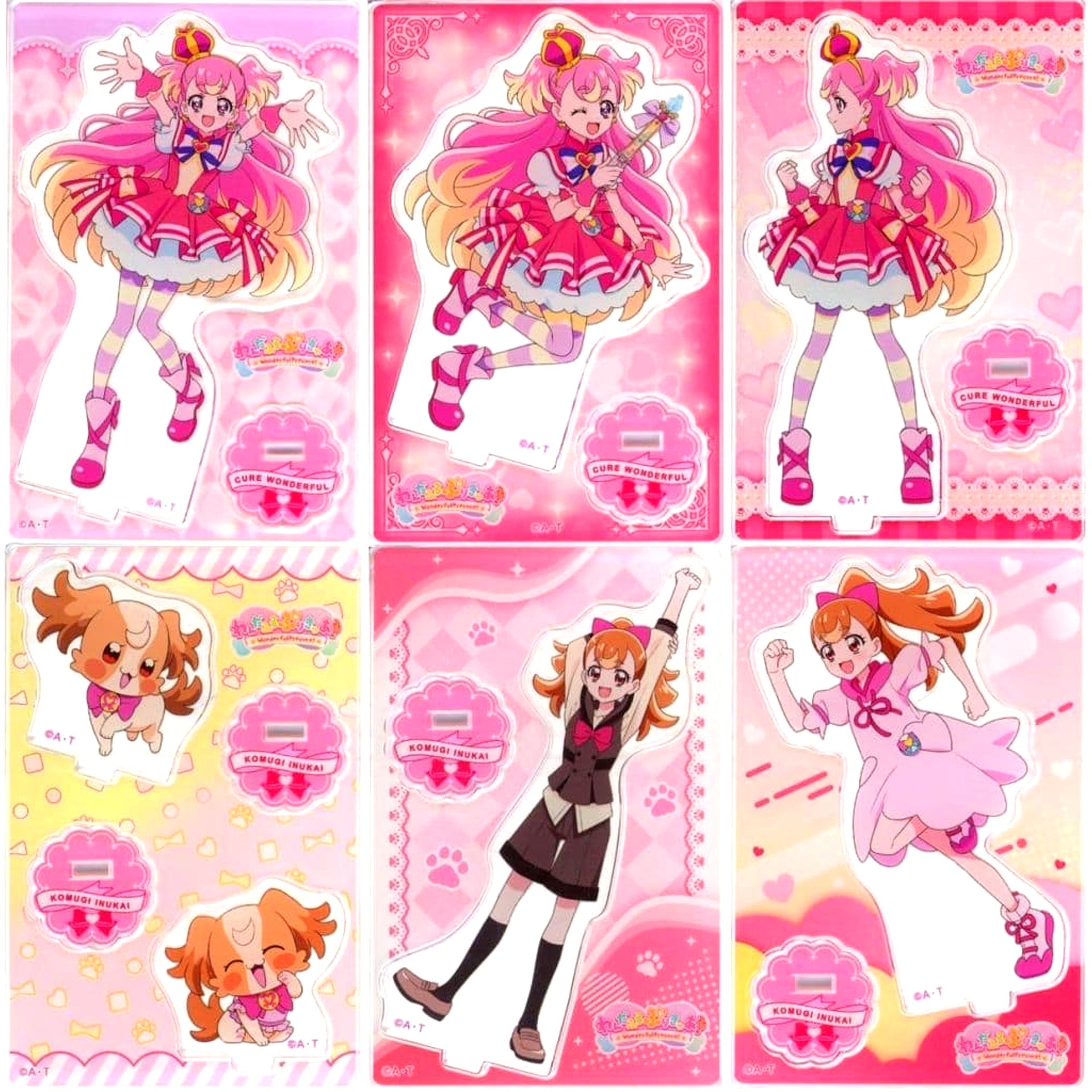 Wonderful Precure! Mini Acrylic Stand Vol.1 All 6 Types Set [USED]