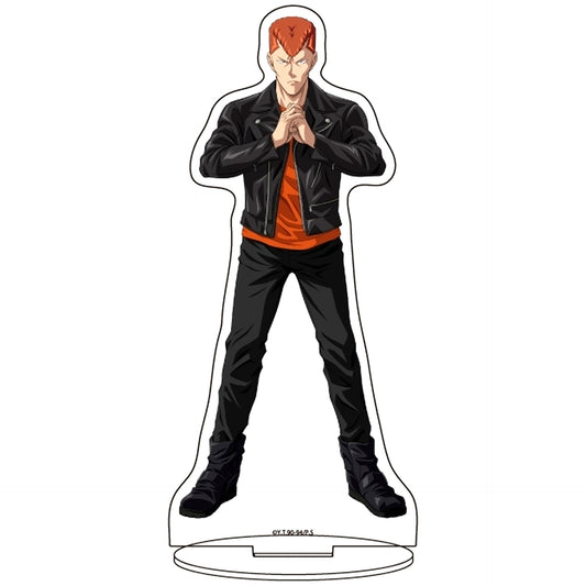 Kazuma Kuwabara 52. Rider Jacket Ver. Illustration Acrylic Stand Yu Yu Hakusho [USED]