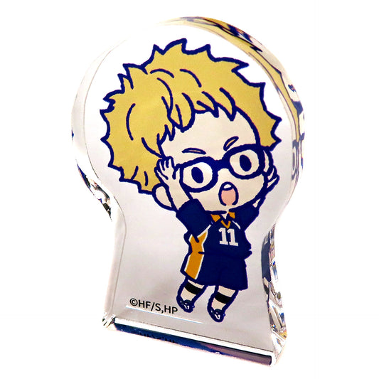 Kei Tsukishima Haikyu!! POP UP SHOP in Atre Akihabara Store Trading Acrylic Block Karasuno [USED]